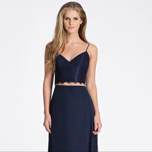 Hayley Paige Occasions Dresses & Skirts - Hayley Paige Burgundy Two-Piece Dress Style 5601